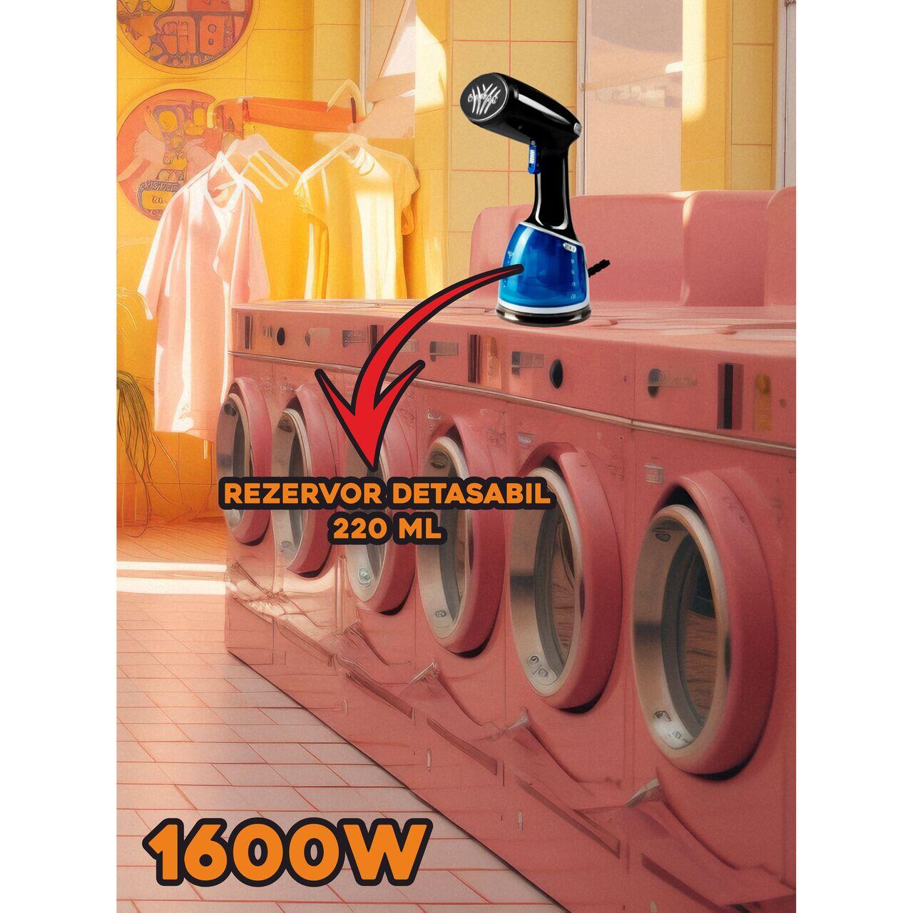 Fier de calcat vertical, Hausberg HB-7900NG, 1500-1700W, rezervor detasabil 220 ml