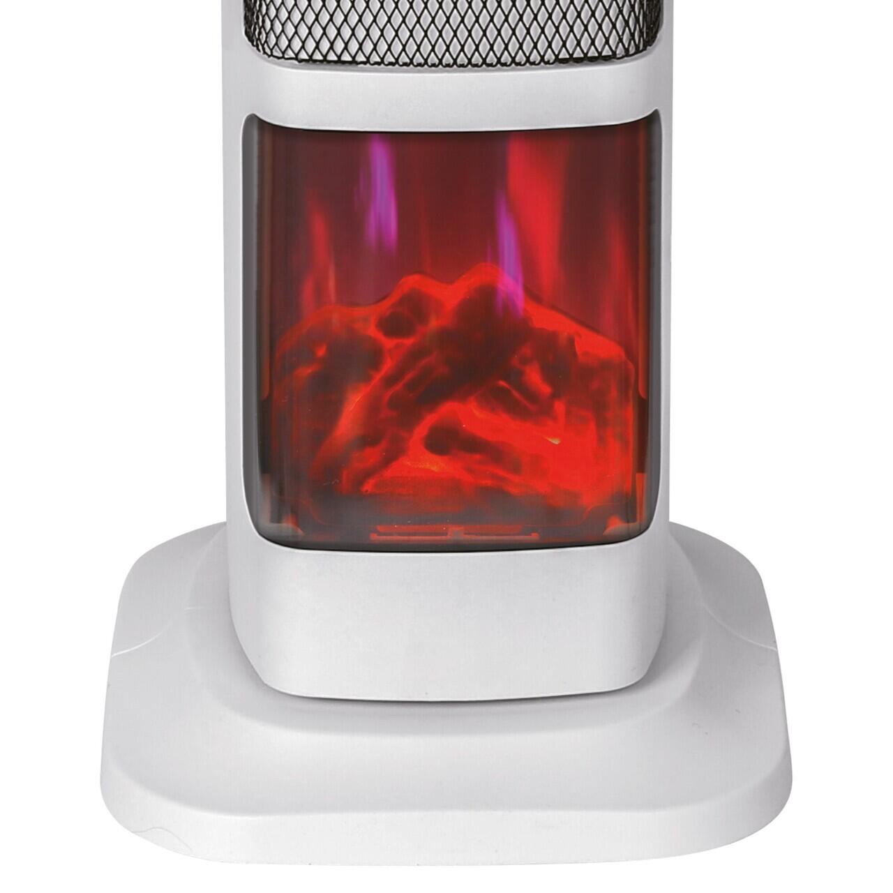 Semineu Electric Digital HAUSBERG HB-8219AB, 2000W, efect de flacara 3D, incalzire ceramica PTC, Telecomanda, Afisaj LED