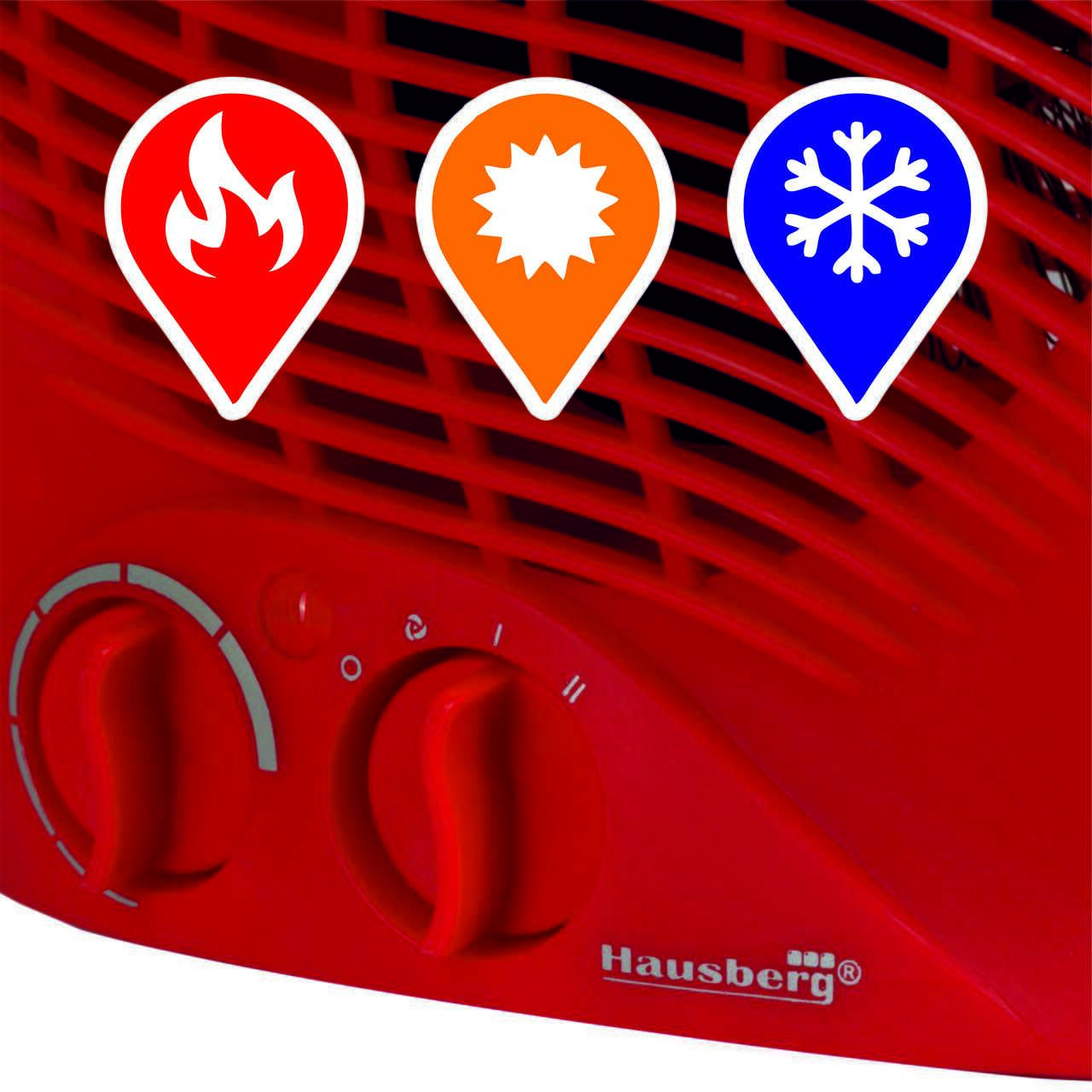 Aeroterma Hausberg HB-8500, 2000W, 2 trepte de putere