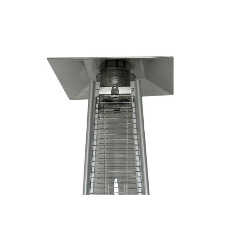 Incalzitor pe gaz terasa exterioara HAUSBERG HB-8817IN, 14kW, tub sticla borosilicata, 227cm, aprindere impulsuri