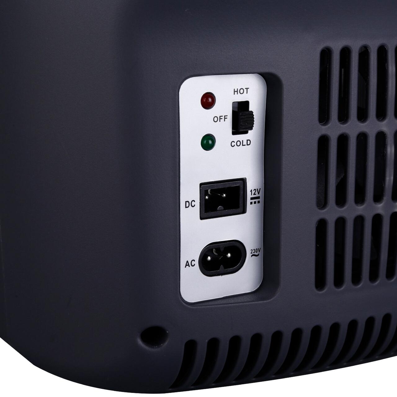 Lada Frigorifica Auto Termoelectrica Portabila HAUSBERG HB-G055, 8 Litri, Functie Racire si Incalzire, Alimentare Duala 12V/220V