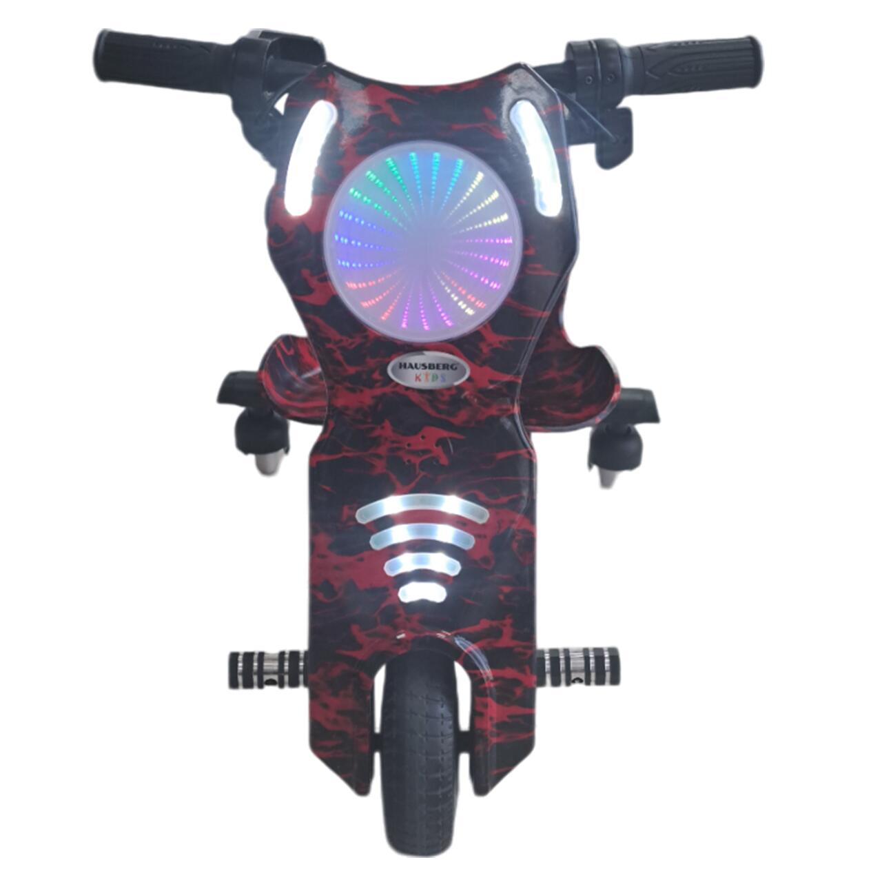 Tricicleta electrica drift pentru copii HAUSBERG HB-KD04RS,*Putere: motor 150-200W Bluetooth, 3 niveluri viteza, suspensie spate, autonomie 8-12 km, tip de incarcare 3h, accesorii