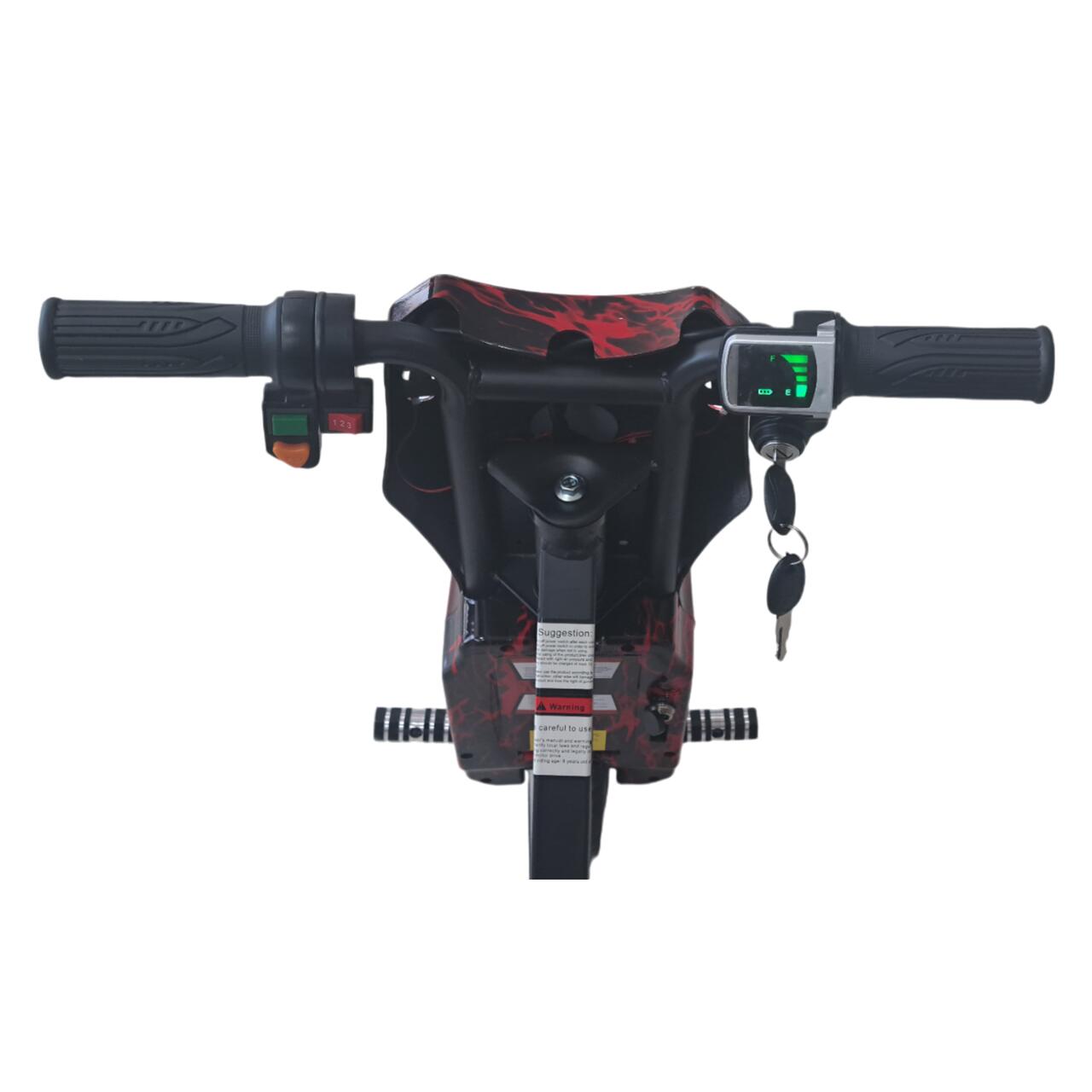 Tricicleta electrica drift pentru copii HAUSBERG HB-KD04RS,*Putere: motor 150-200W Bluetooth, 3 niveluri viteza, suspensie spate, autonomie 8-12 km, tip de incarcare 3h, accesorii