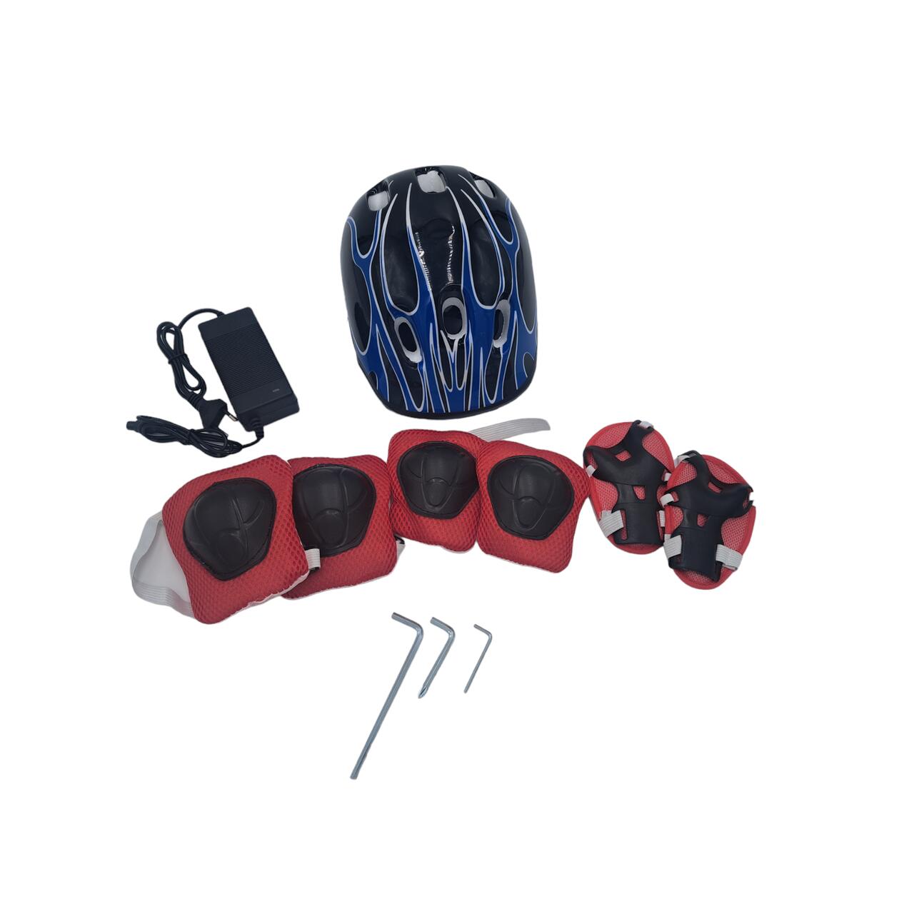 Tricicleta electrica drift Hausberg HB-KD05BL, 8 inch, motor 250-300W, 3 viteze, autonomie 10-15 km, viteza 15 km/h, albastru