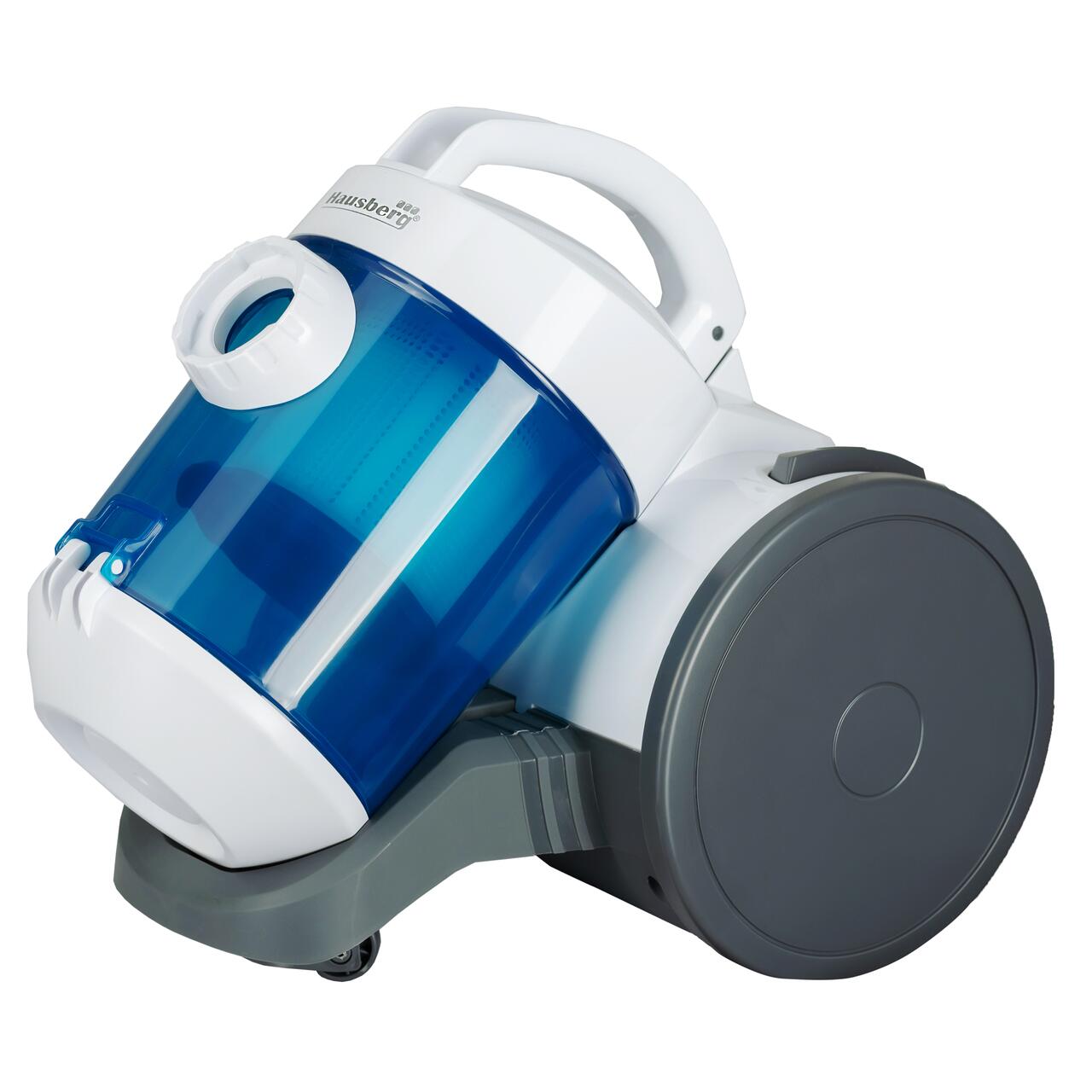 Aspirator fara sac Hausberg HB-2040BL, 1000 W, 1.2 L, filtru HEPA, lungime cablu 5M