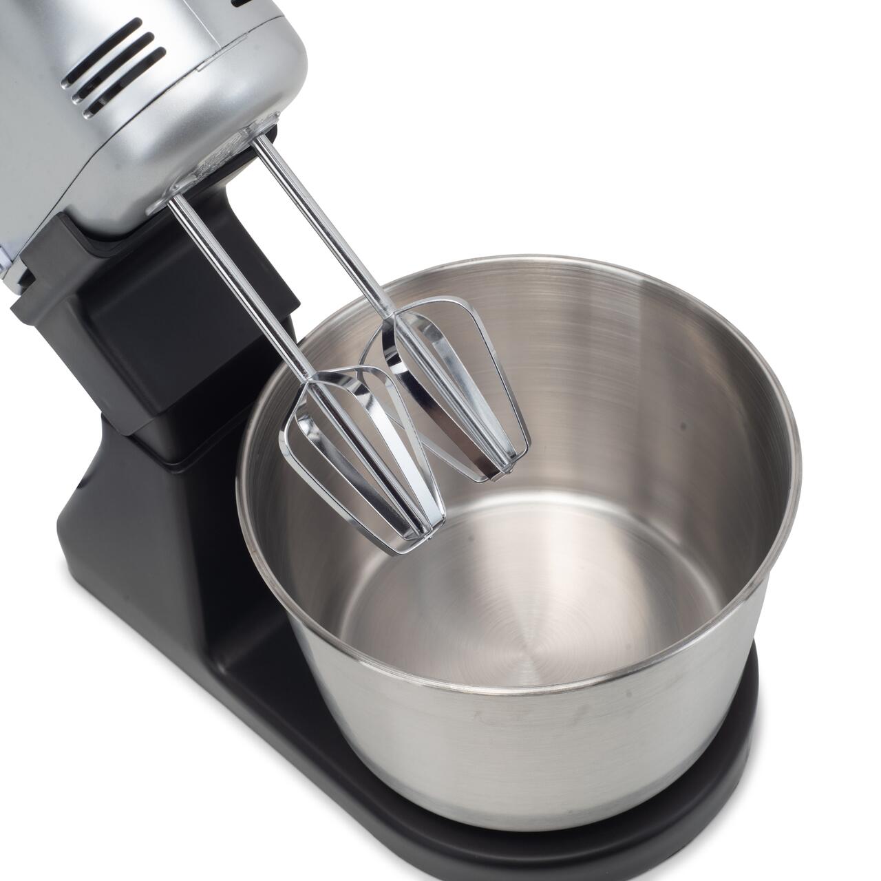 HAUSBERG HB-3551NG tálkás mixer, 7 sebesség, 250W teljesítmény, 2 literes rozsdamentes acél tál