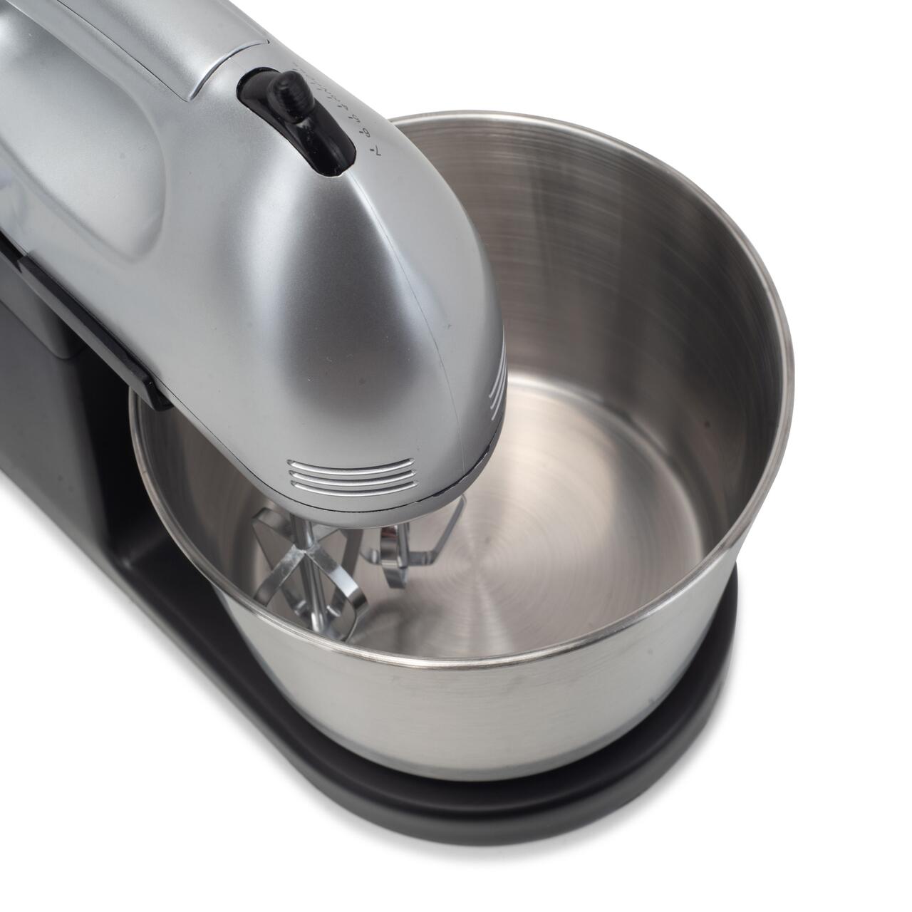 HAUSBERG HB-3551NG tálkás mixer, 7 sebesség, 250W teljesítmény, 2 literes rozsdamentes acél tál