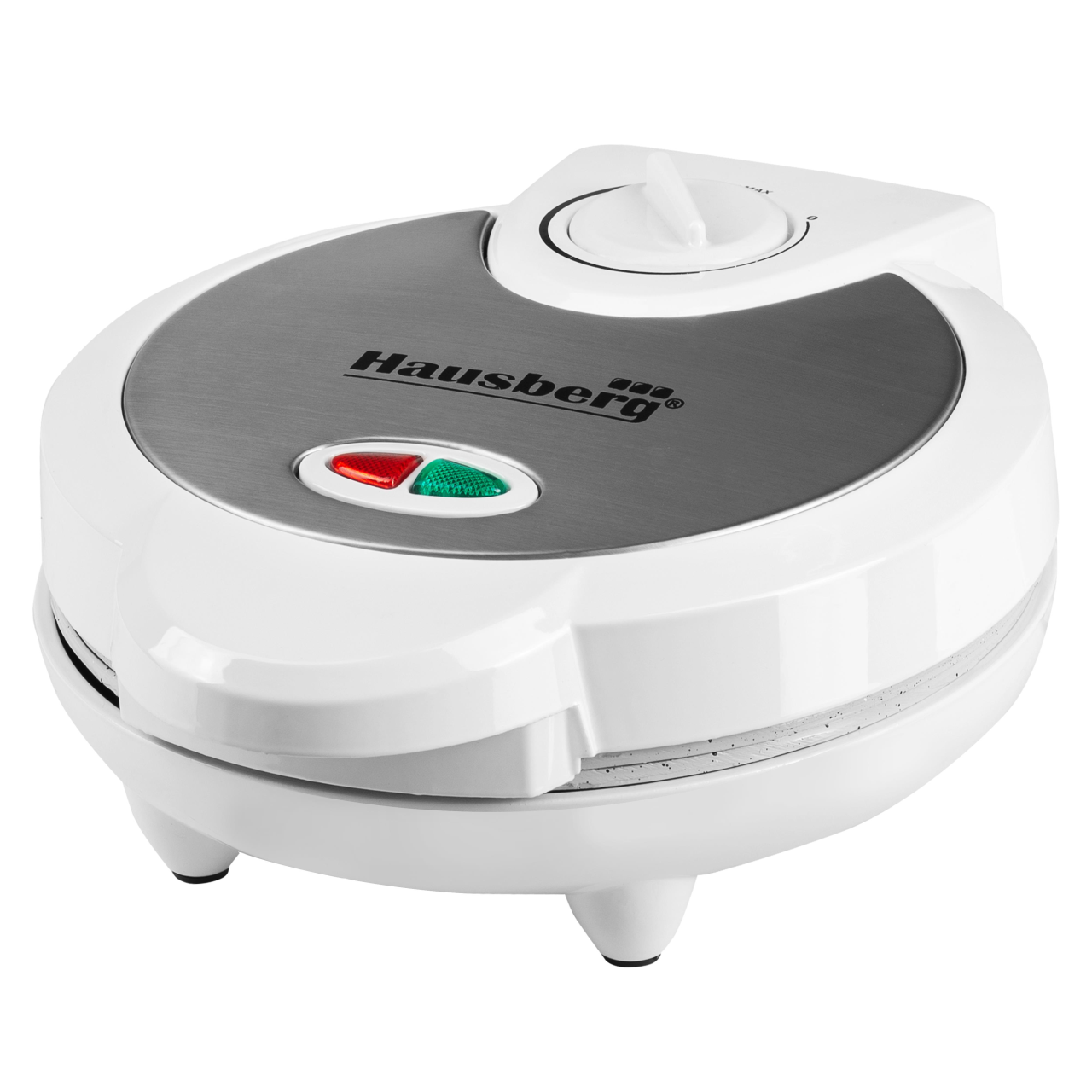 Aparat waffe Hausberg HB-3562AB, 1300 W, 4 compartimente, carcasa din Inox