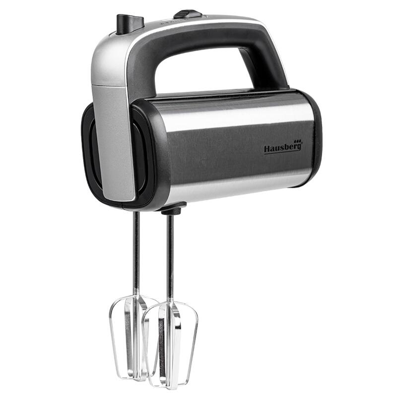 HAUSBERG HB-4201NG Kézi mixer, 5 sebességfokozat, Réz motor, 250W-400W, Rozsdamentes acél ház