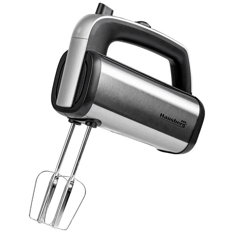 HAUSBERG HB-4201NG Kézi mixer, 5 sebességfokozat, Réz motor, 250W-400W, Rozsdamentes acél ház