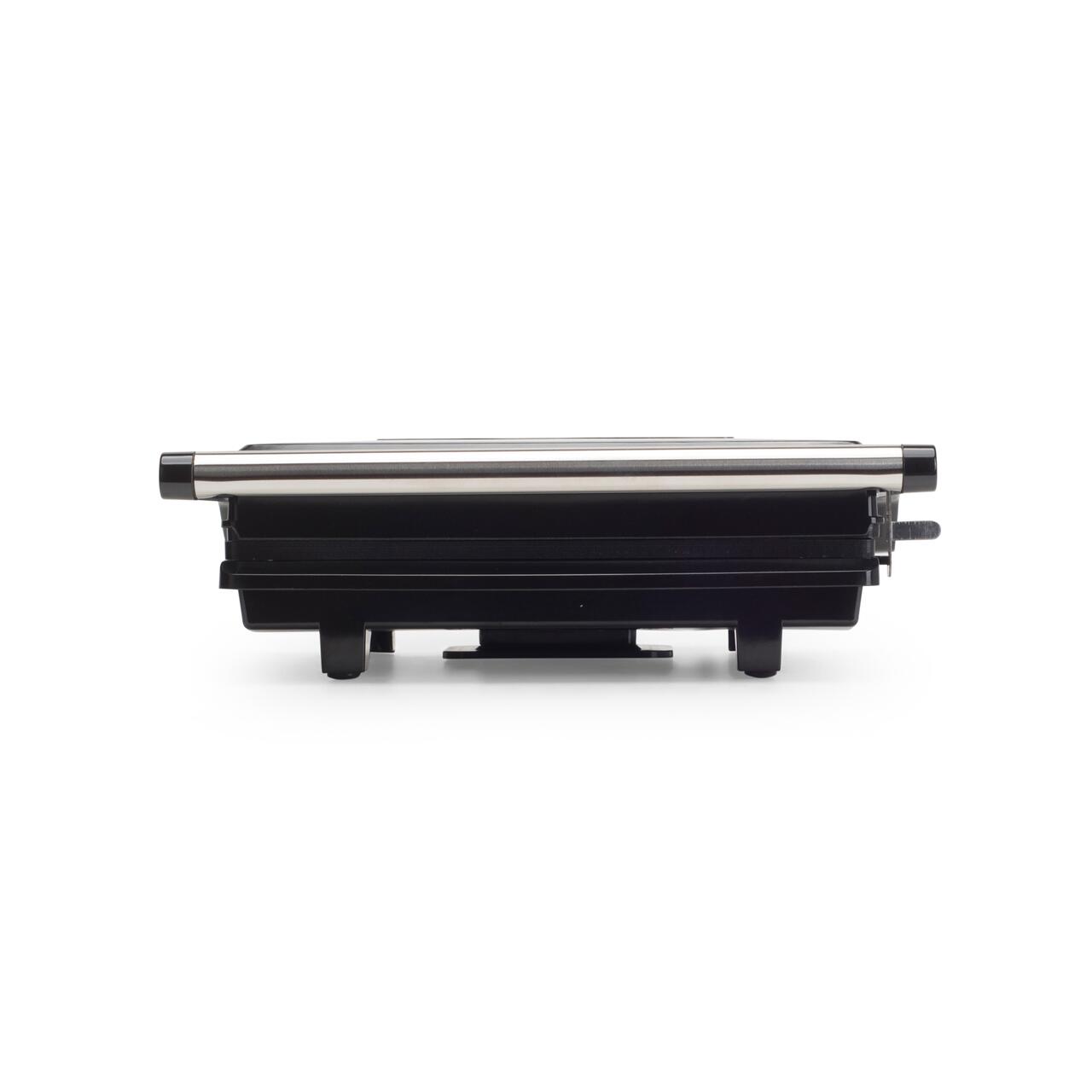 Sandwich maker & grill HAUSBERG HB-539IN, 1100-1300W, Termostat reglabil, Placi acoperite cu granit, Corp din Inox