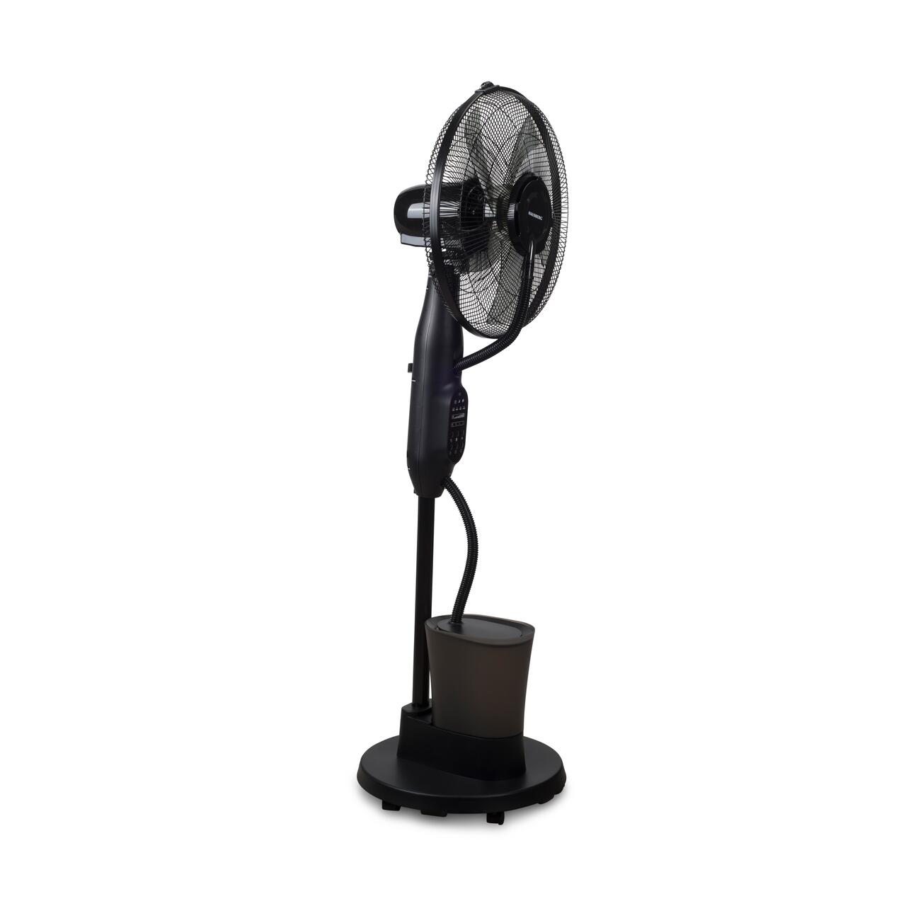 Ventilator umidificator HAUSBERG HB-5601NG, 75W, 16 inch, 3 viteze, timer 7.5h, rezervor 2.8L, LCD, telecomanda