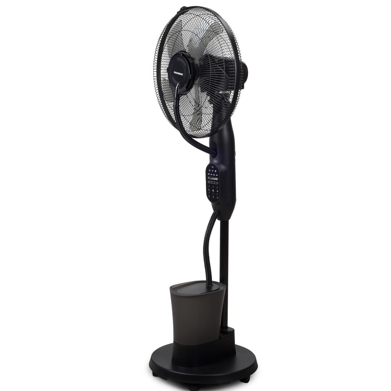 Ventilator umidificator HAUSBERG HB-5601NG, 75W, 16 inch, 3 viteze, timer 7.5h, rezervor 2.8L, LCD, telecomanda