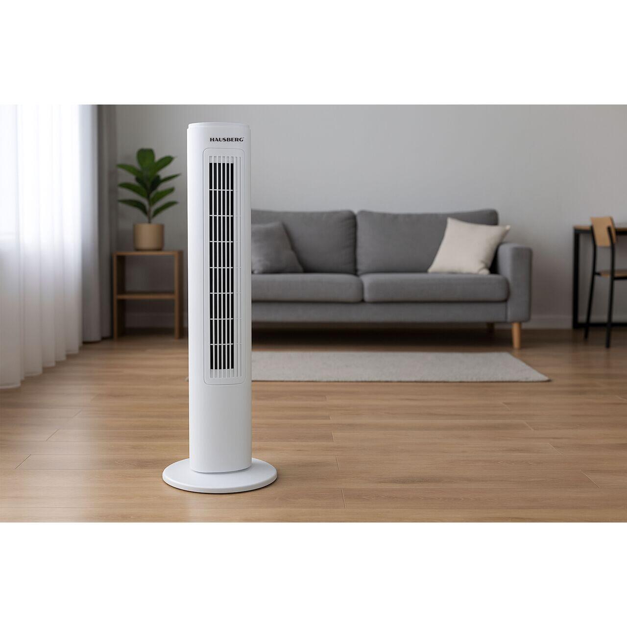 Ventilator Turn HAUSBERG HB-5950AB, 40-50W, 3 moduri de functionare, 3 trepte