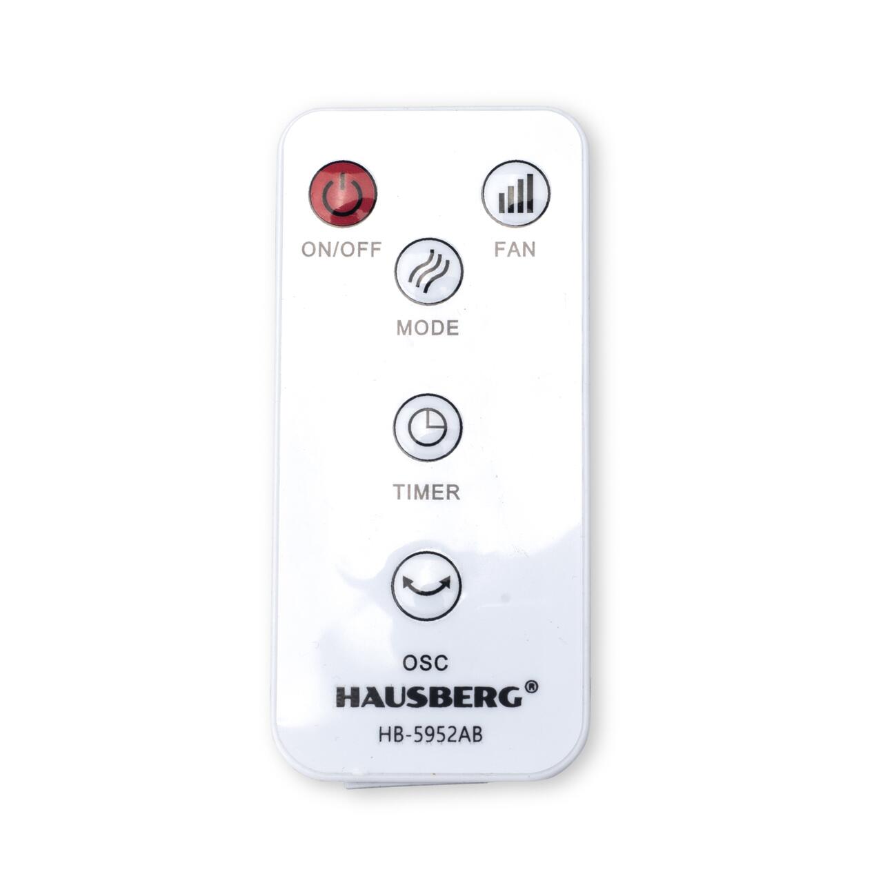 Ventilator turn HAUSBERG HB-5952AB, 55W, 38 inch, 3 viteze, temporizator 24h, LED, oscilatie, telecomanda