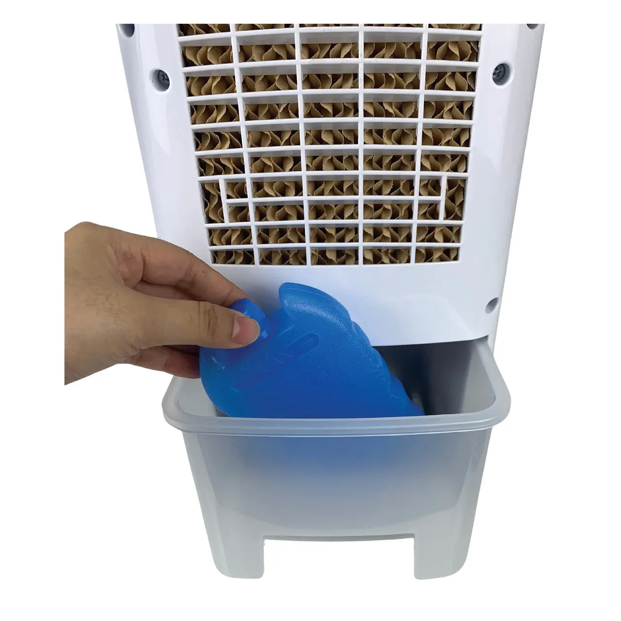 Ventilator cu racire si umidificare HAUSBERG HB-5955, 3 viteze, temporizator 12h, rezervor 4L, telecomanda