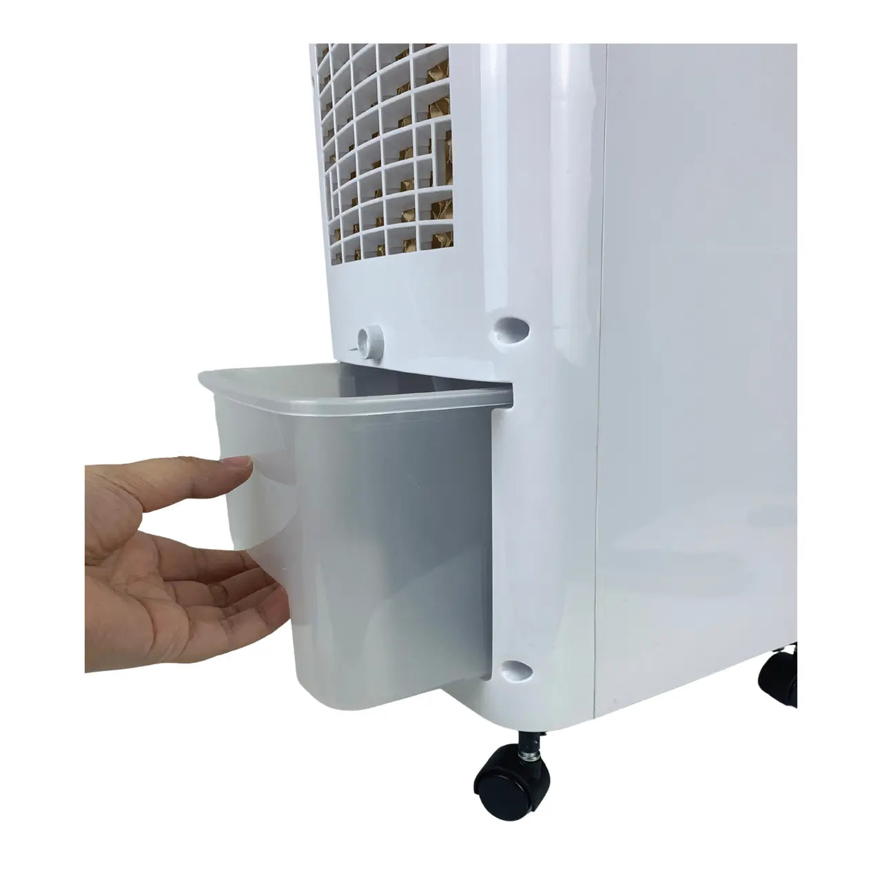 Ventilator cu racire si umidificare HAUSBERG HB-5955, 3 viteze, temporizator 12h, rezervor 4L, telecomanda