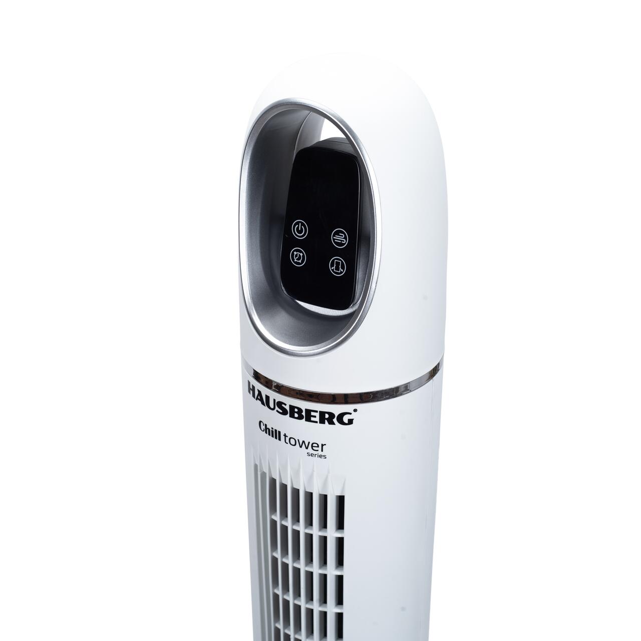 Ventilator turn digital HAUSBERG HB-5958AB, 55W, 45 inch, 3 viteze, temporizator 24h, LED, oscilatie, telecomanda