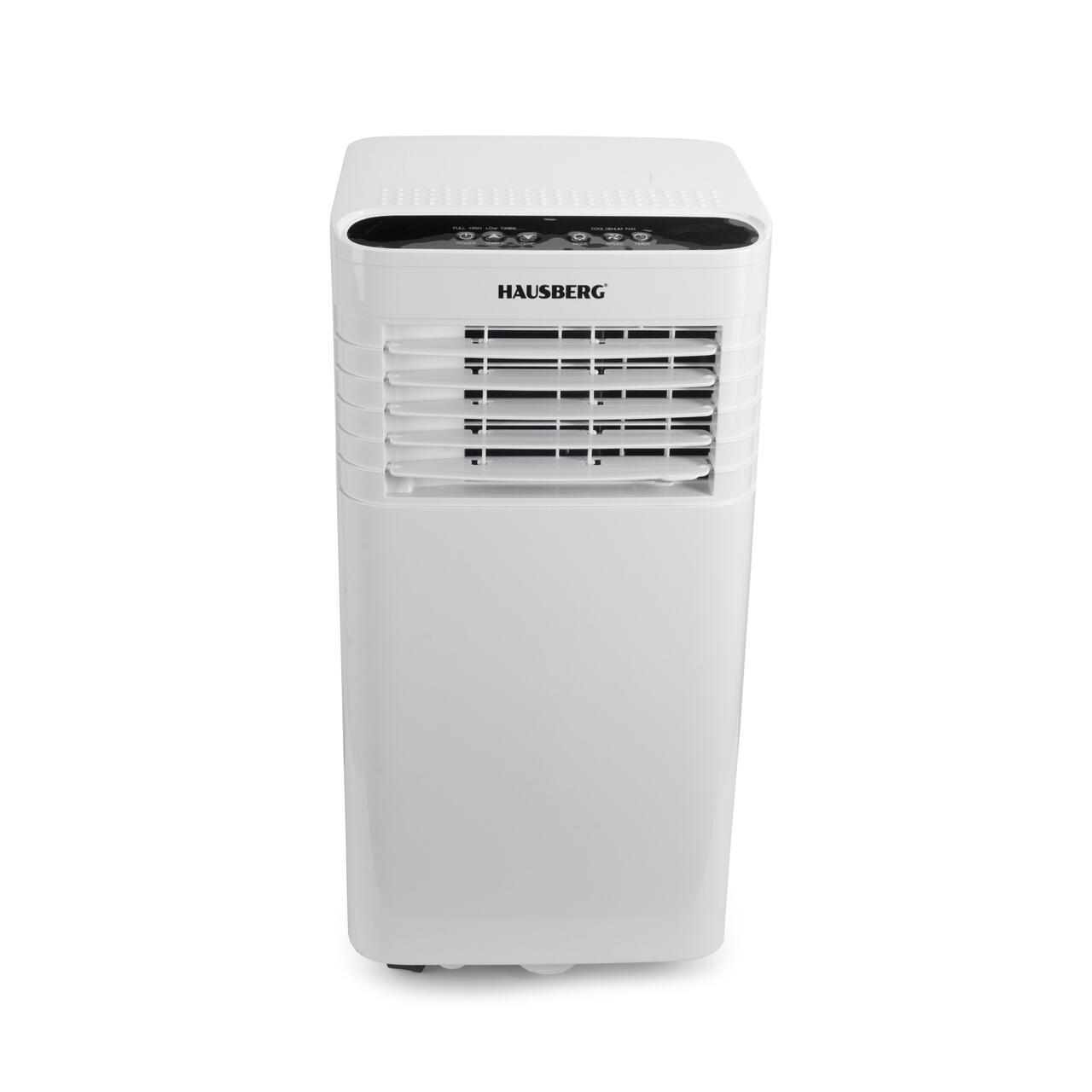 Aparat aer conditionat portabil Hausberg HB-5960AB, 9000 BTU, 1920W, 300 m3/h, LCD, alb