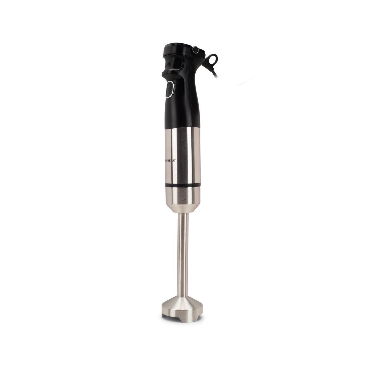 Blender 2 in 1 HAUSBERG HB-7704IN cu putere 1000W, Mixer vertical profesional, 10 trepte de viteza si functie Turbo, Capacitate pahar 700 ml , Multifunctional