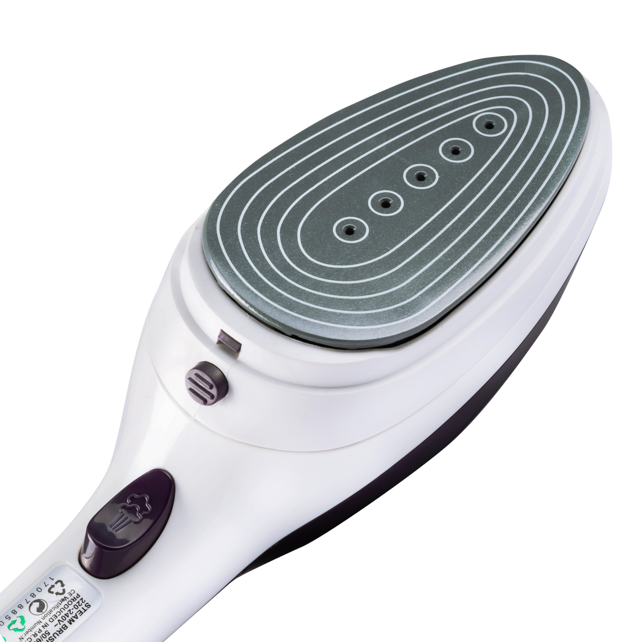 Fier de calcat vertical cu talpa ceramica Hausberg HB-7885MR, 900-1000W ,accesoriu detasabil cu 2 perie