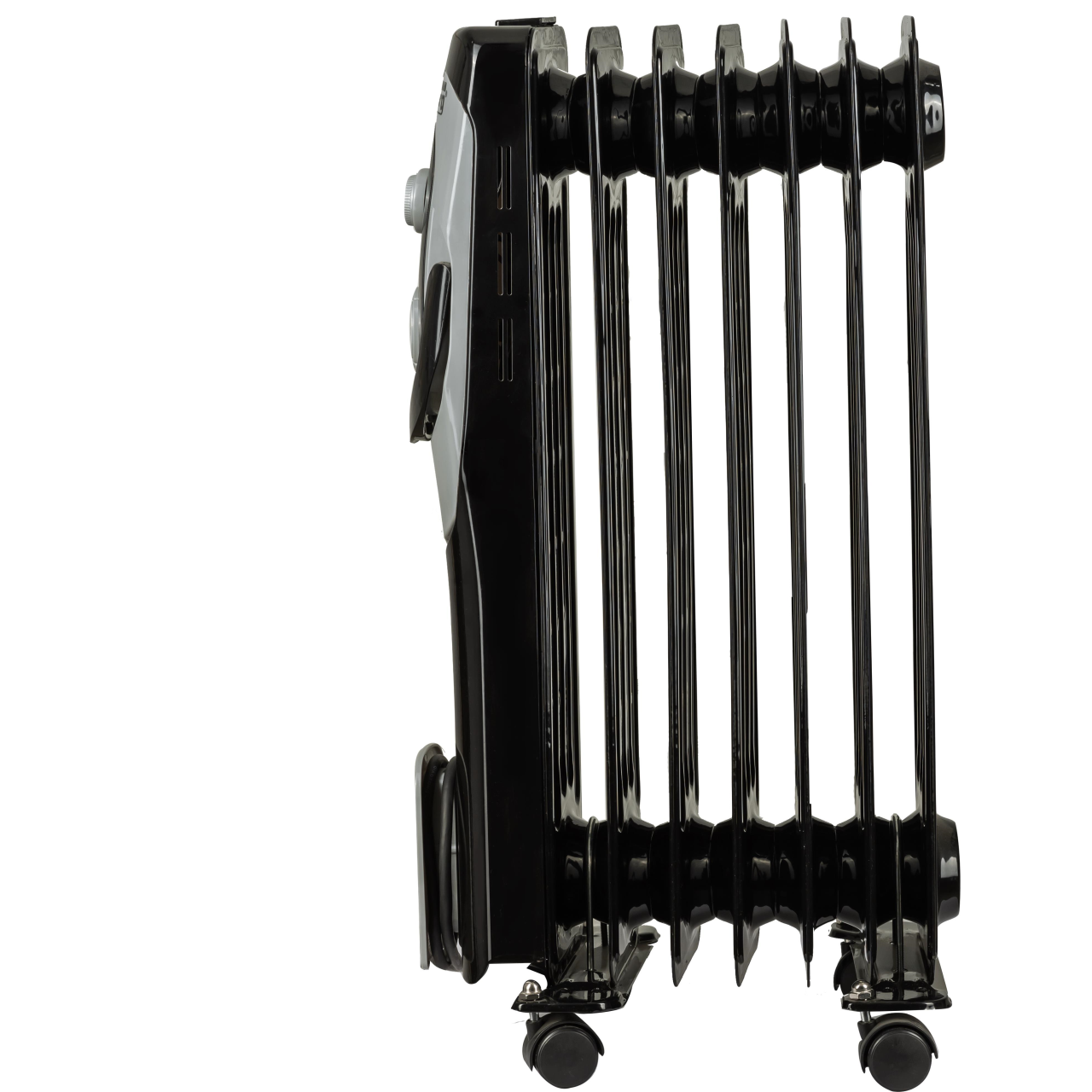Calorifer electric Hausberg HB-8900, 1500W, 7 elementi, 3 nivele de putere, termostat reglabil