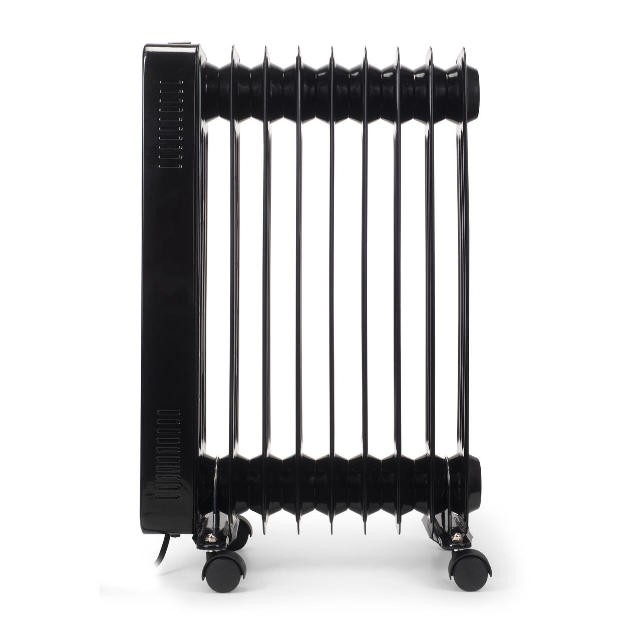 Calorifer electric Digital cu Telecomanda HAUSBERG HB-8950NG, 2000W, 9 elementi, 3 setari, Termostat electronic, Protectie supra-incalzire, Protectie anti-rasturnare