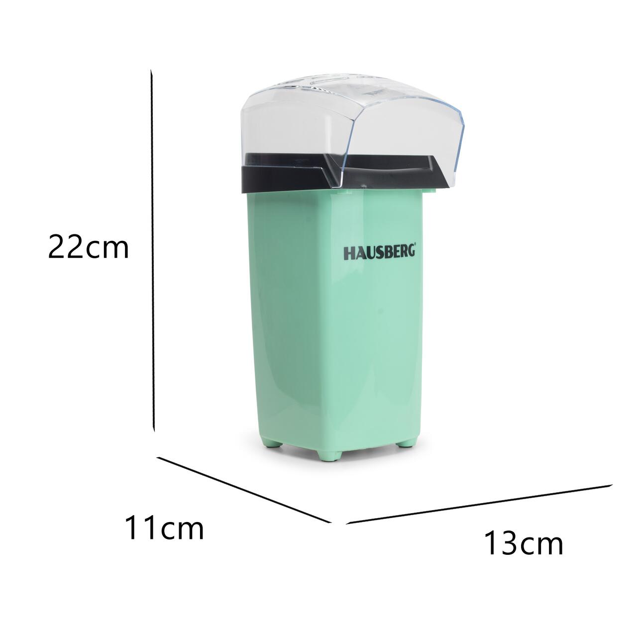 Aparat Popcorn, Hausberg HB910VR 1000 w, jet aer cald, premium