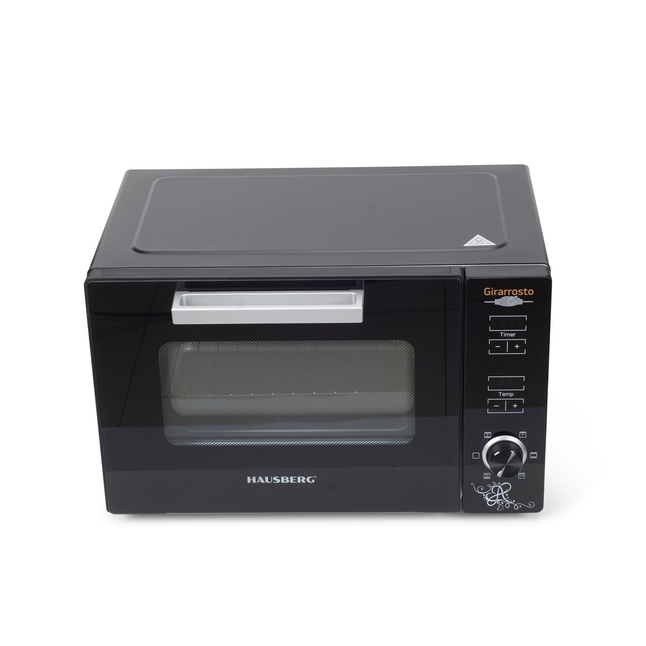 Cuptor electric digital cu rotisor si ventilator HAUSBERG HB-9260, 1800W, Turbo, Capacitate 48L, Control temperatura 230 grade Celsius, Lumina interior
