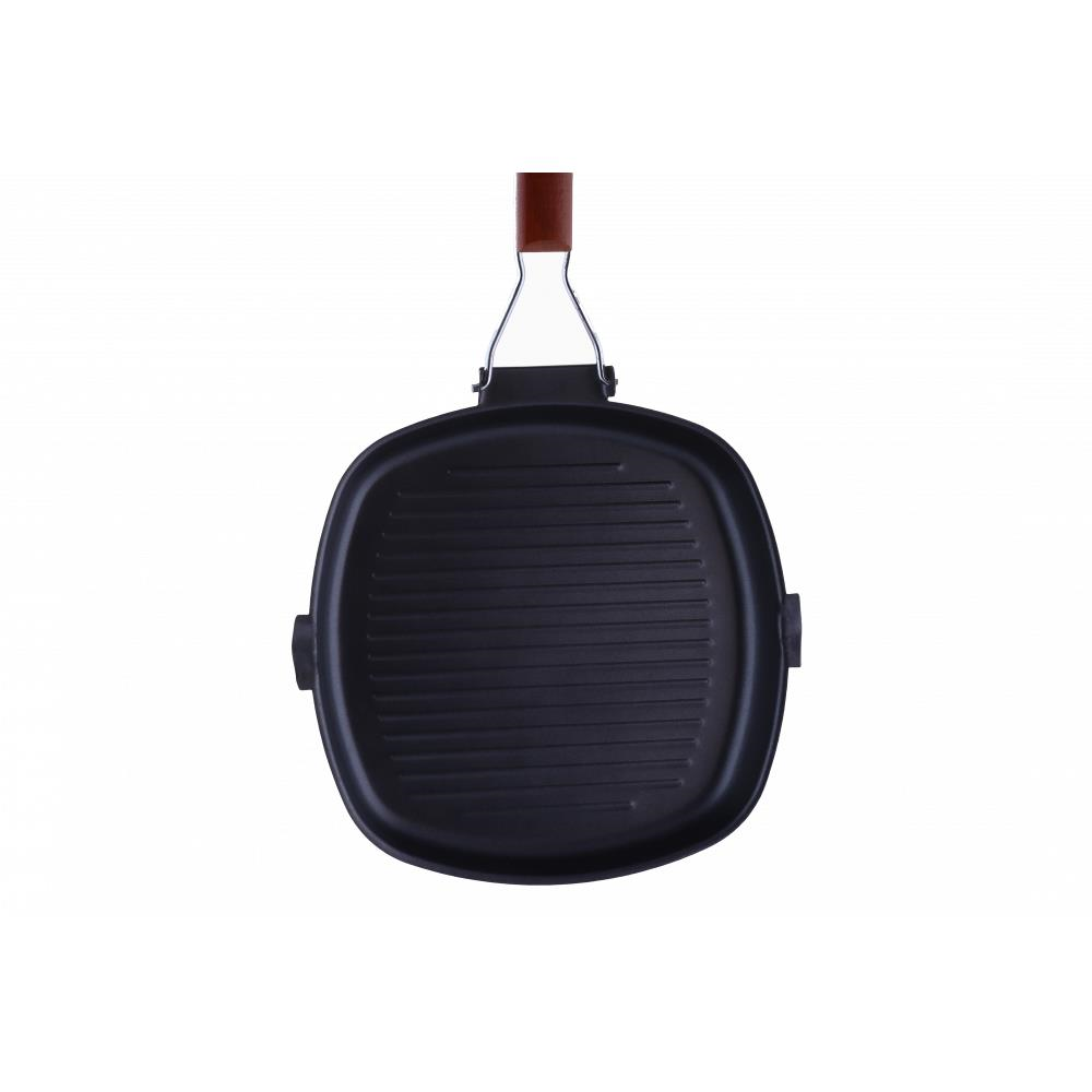 Tigaie GRILL Ertone ERT-MN-528, Material din Aluminiu turnat, 28cm, design ergonomic