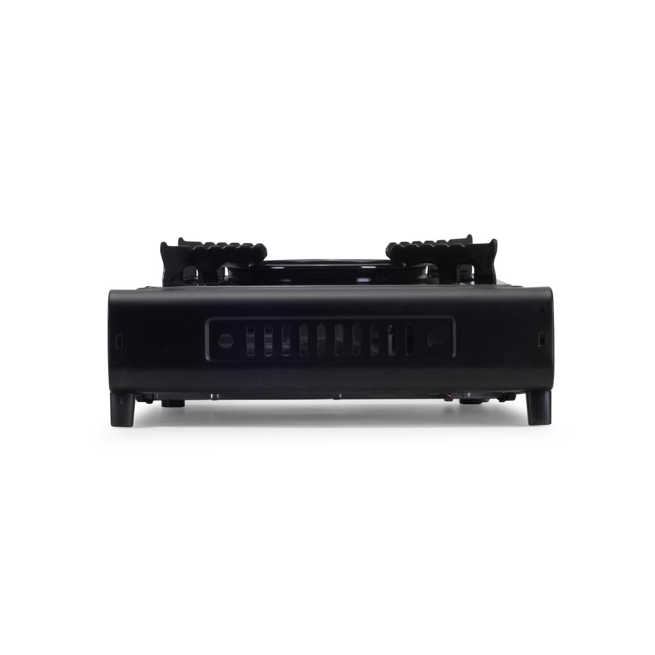 Aragaz portabil camping Ertone ERT-MN231NG, Pentru butelii spray, 2,2 kW, Aprindere piezo, Negru