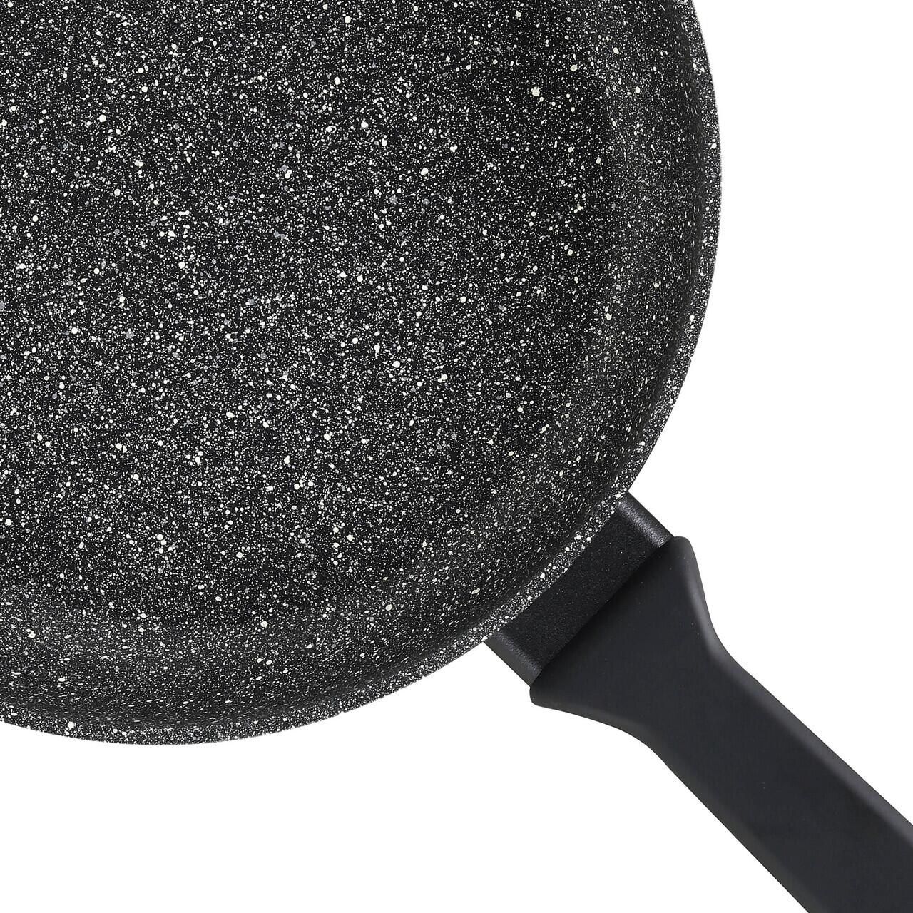Tigaie antiaderenta FLONAL cu 5 straturi de acoperire cu efect de piatra Magma-Tech, 26cm