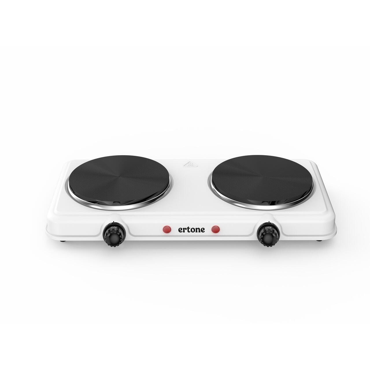 Arzător Dublu Gaz MINIQAZ 2Q-ERT, Fontă Emailată, Putere 4.4kW, Supapă CE