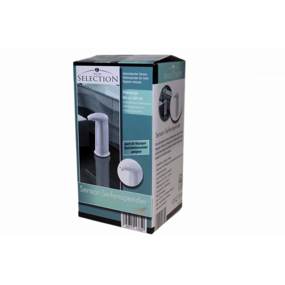 Dozator de sapun automat cu senzor, 340 ml, plastic rezistent, 4 baterii AAA, 1.5V inclus