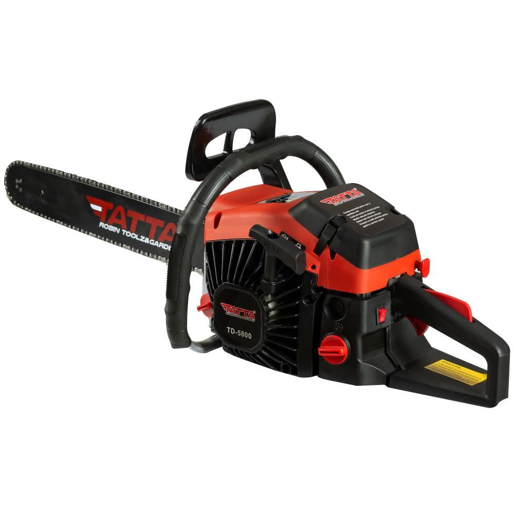 Drujba profesionala cu lant Tatta TD5800, 3.54 CP, 58 CC, 0.55 l, benzina, Lant, Sina