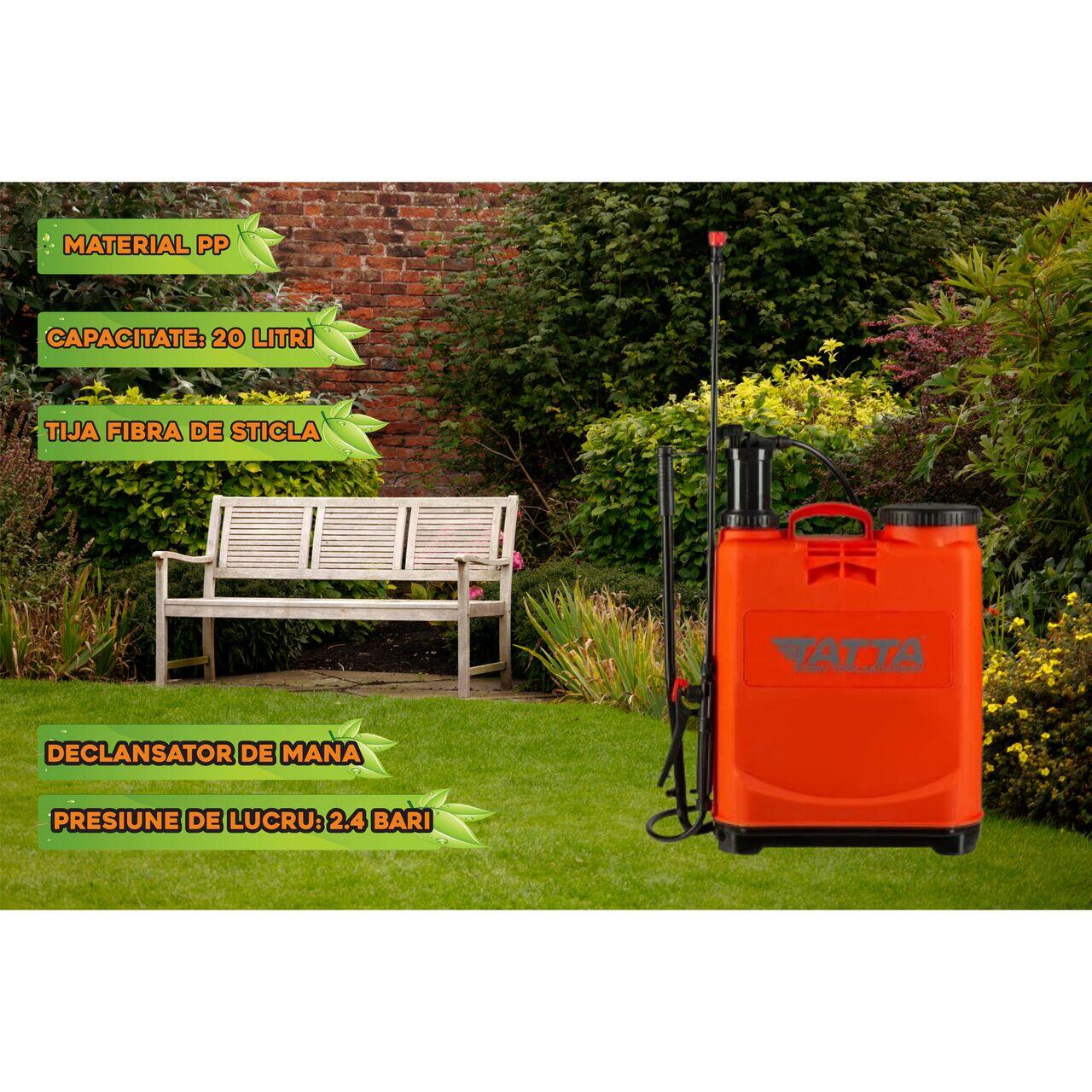 Pompa pentru stropit (vermorel) Tatta TP-181M, actionare manuala, 2.4 bari, 16L