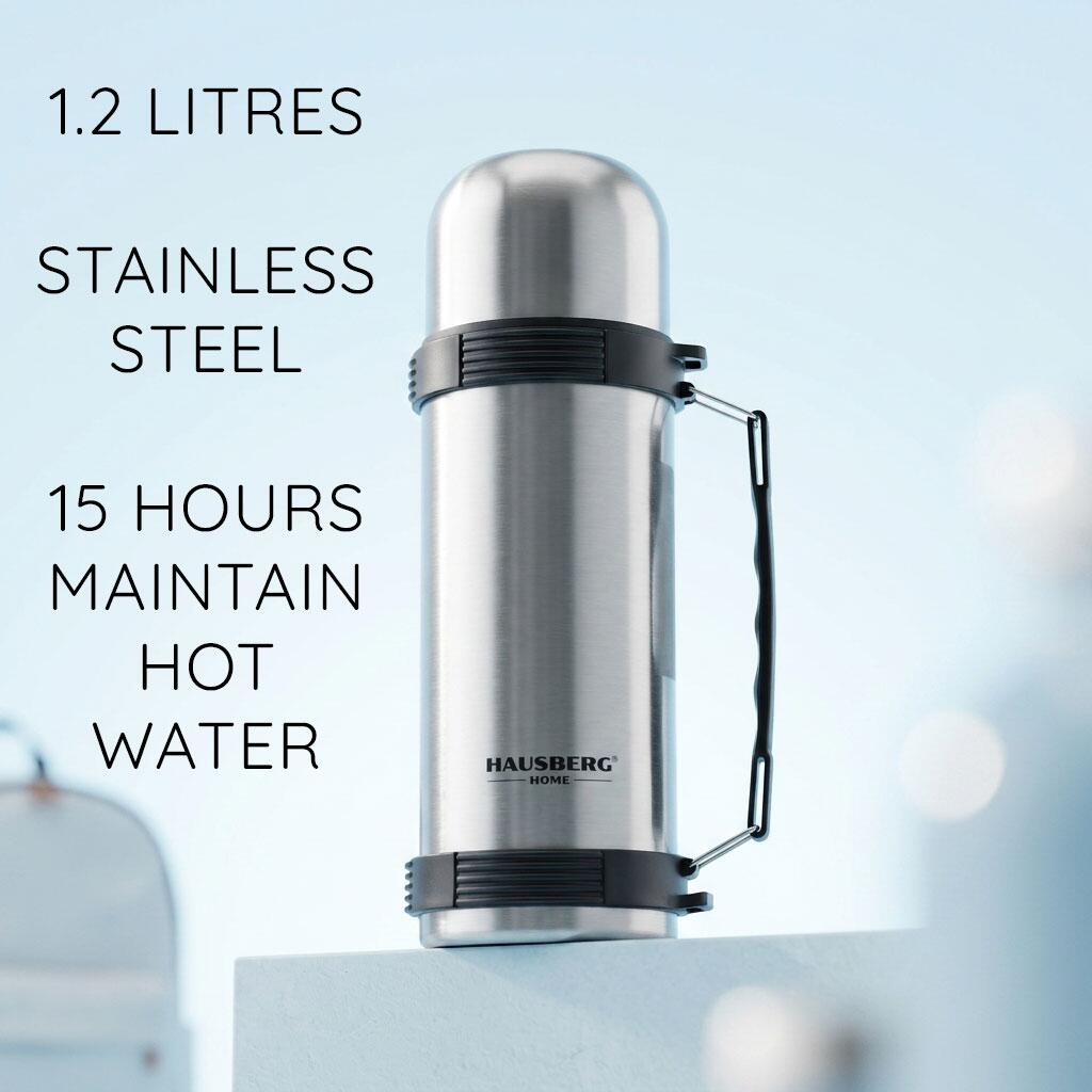 Termos HAUSBERG HB-H1455, capacitate 1200ml, material inox
