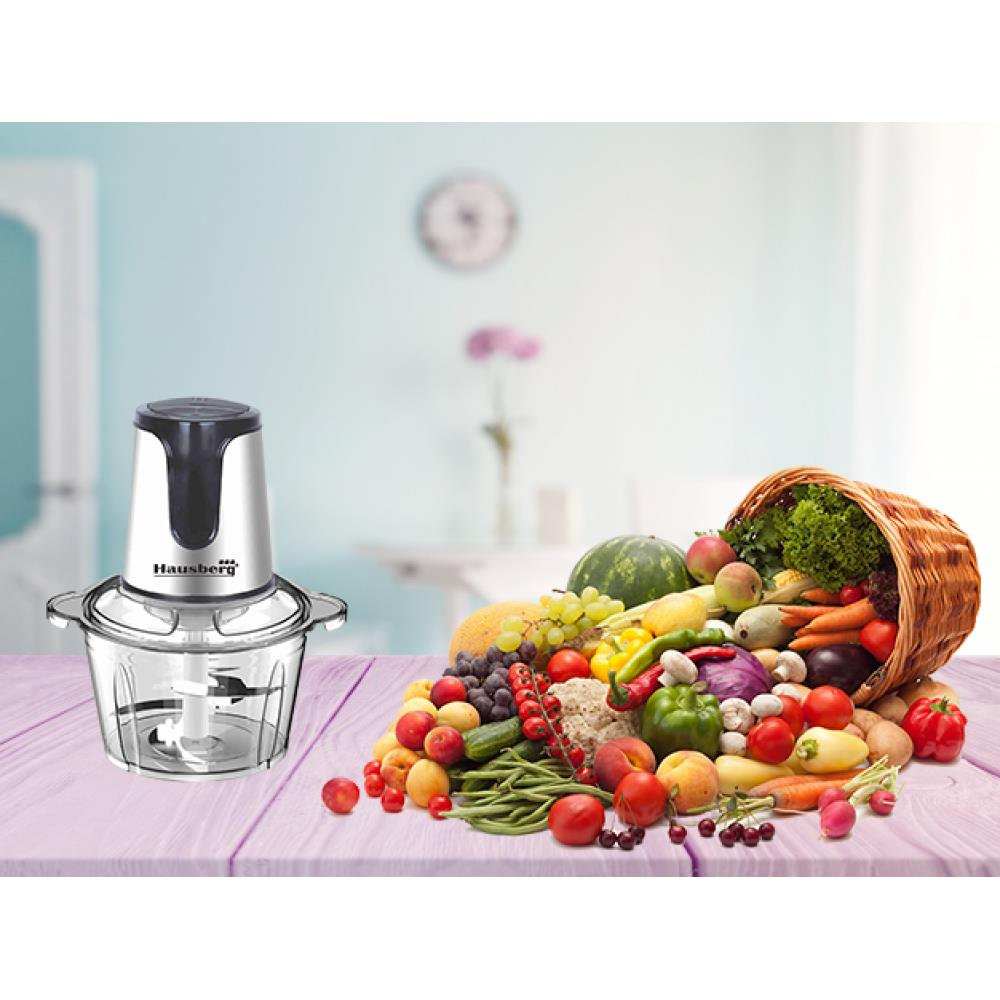 Tocator Hausberg HB-4506, 450W, 3l, toaca, taie, macina, amesteca