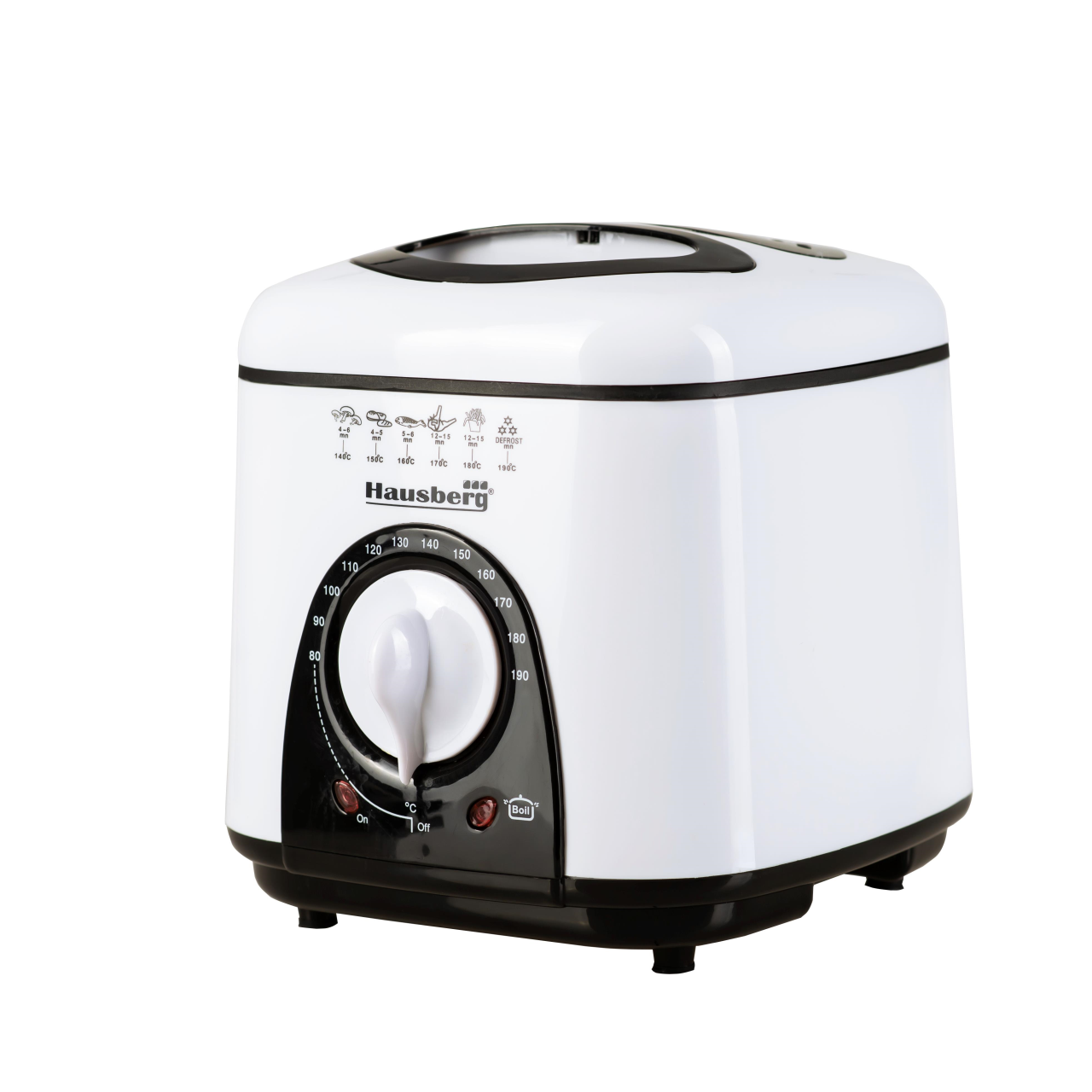 Hausberg HB 1320NG olajsütő, 850W - 950 W, 1 L, fehér/fekete