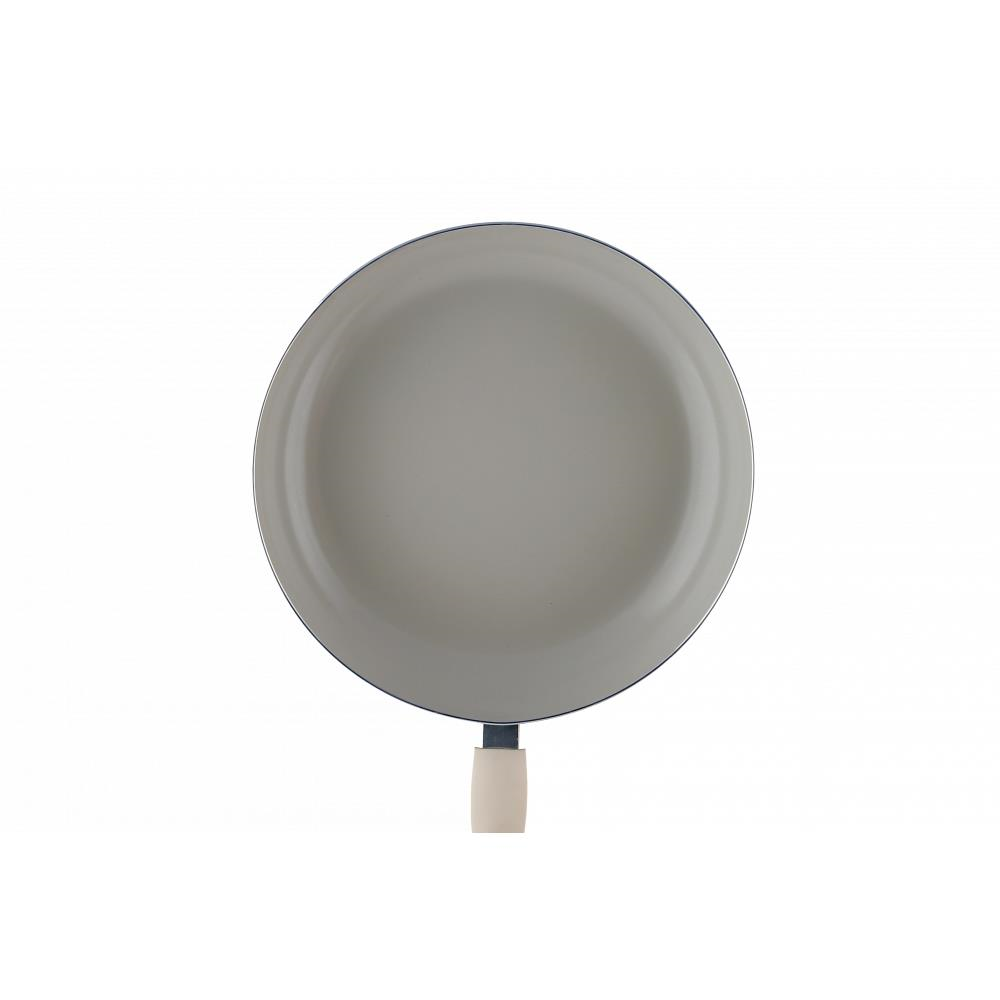 Tigaie ceramica Ertone MN-822, 22 cm, capac sticla inclus