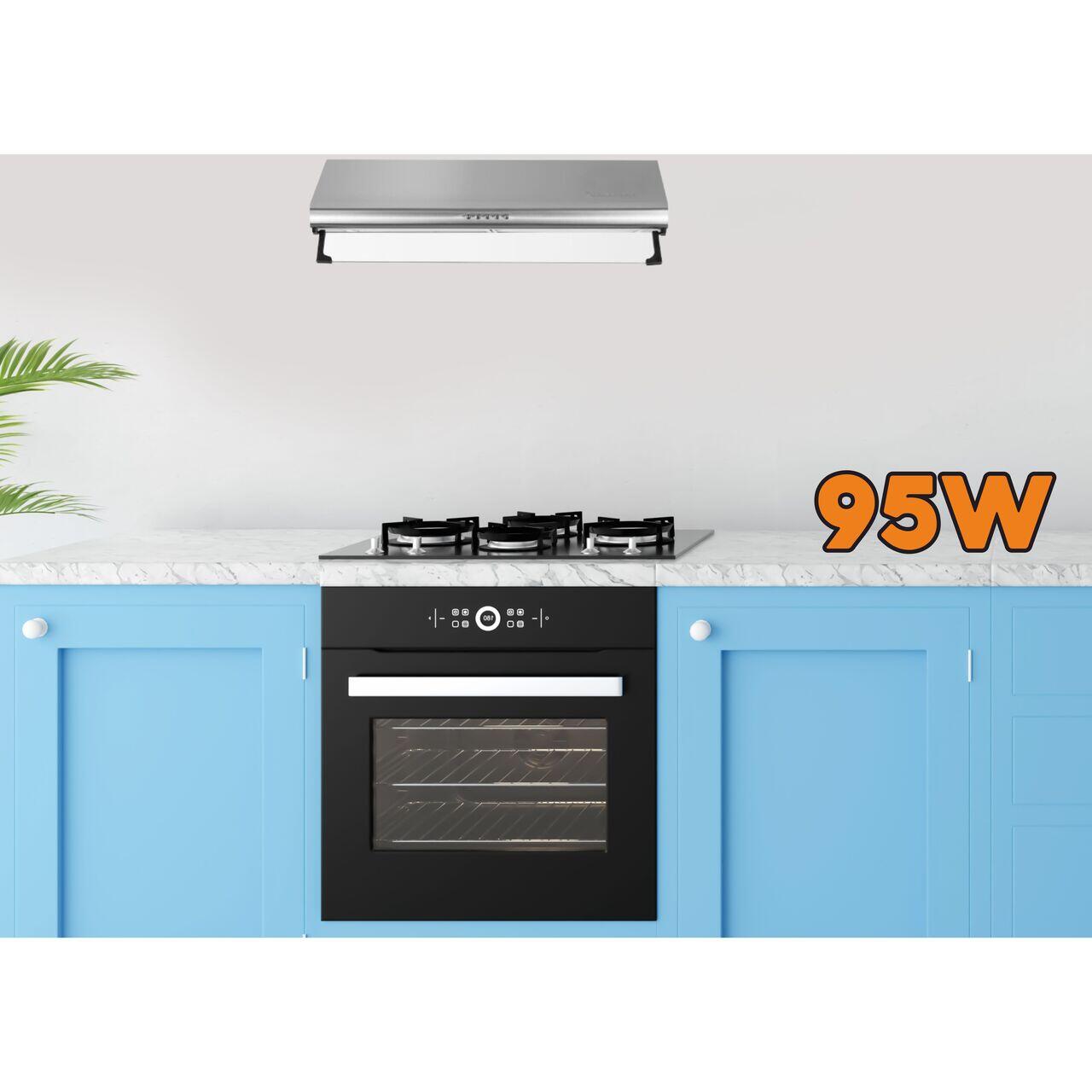 Hota traditionala Hausberg HB-1215, 60 cm, putere de absorbtie 280 m?/h, Inox
