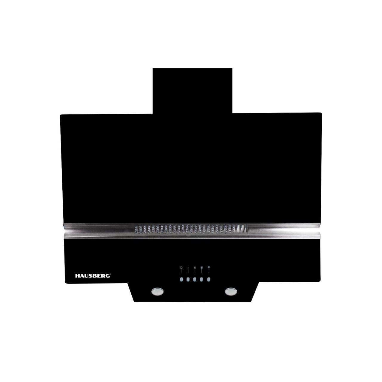Hota Incorporabila decorativa Hausberg HB-1830NG, 60 cm, motor eco 450m3/h, Filtru aluminiu
