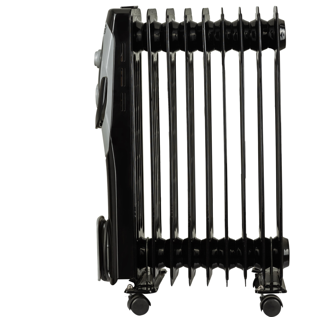 Calorifer electric HAUSBERG HB-8910NG, 2000W, 9 elementi, 3 nivele de putere, termostat reglabil