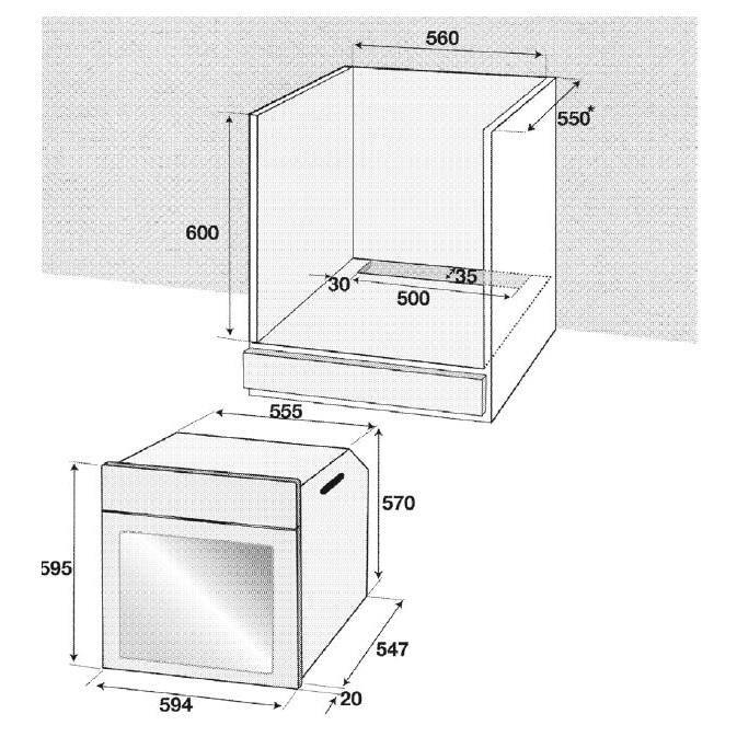 Pachet Incorporabil Cuptor electric Hausberg HB-8051IN + Plita incorporabila Hausberg HB-555
