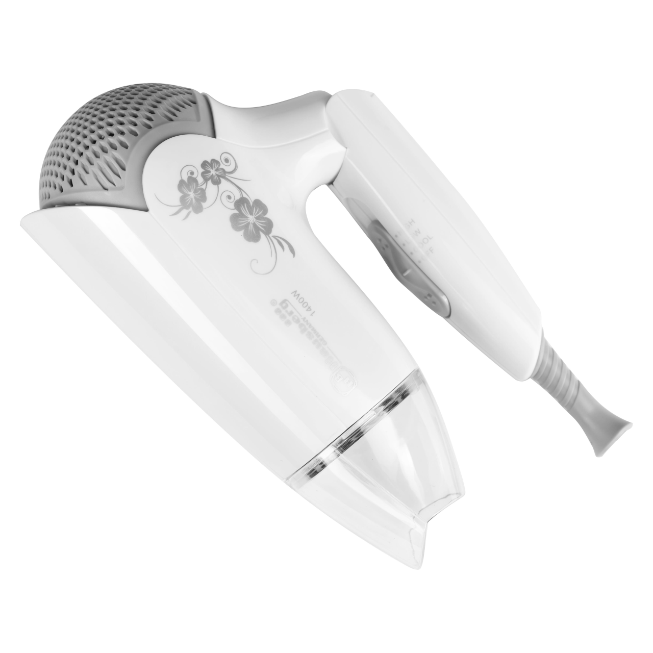 Uscator de par Hausberg HB25 cu concentrator flux de aer, 1400W, maner pliabil